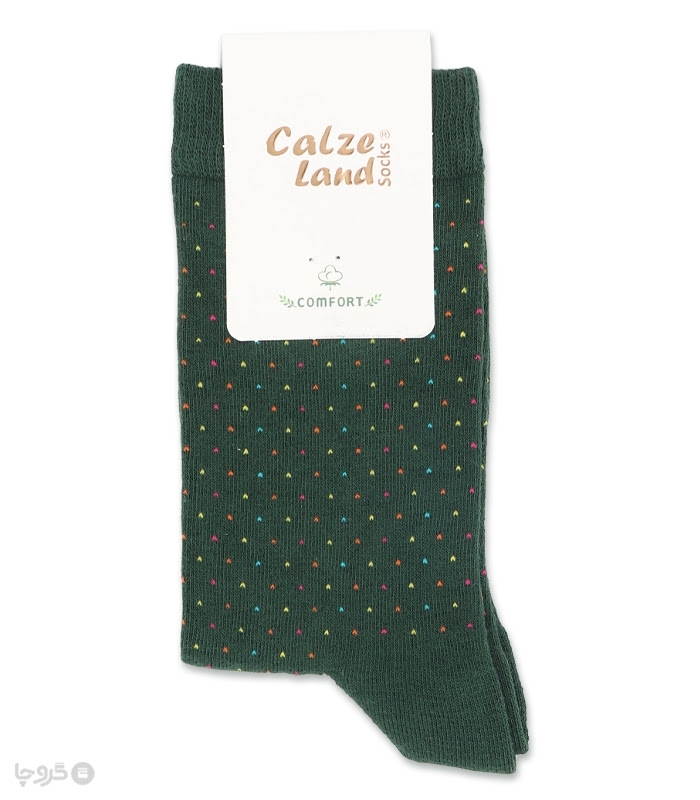 جوراب ساقدار Calze Land کالزی لند طرح خالخالی ریز