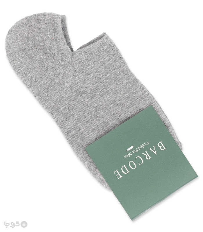 جوراب قوزکی پاشنه و پنجه حوله‌ای Barcode بارکد ساده