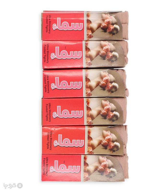 جوراب دو ربع پارازین Sama سماء ضخامت 1/70 - بسته 6 عددی