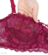 ست شورت و سوتین توری فنردار ژوبین کد 1005 طرح قلبی