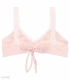 ست شورتک و نیم تنه بندی ساتن و دانتل Neev نیو کد Swan صورتی Pink