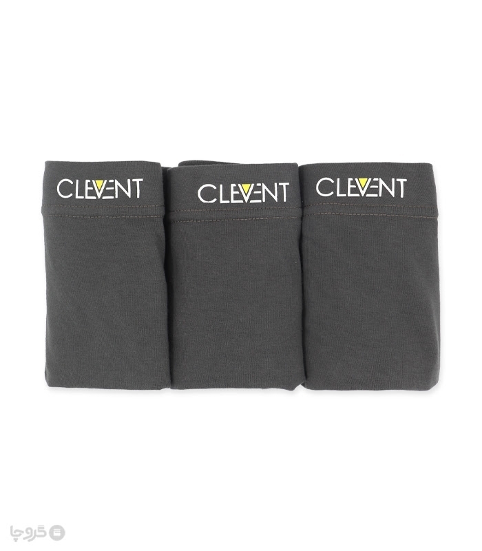 پک شورت مردانه پادار نخی کمر کش Clevent کلونت کد 2407 - بسته 3 عددی