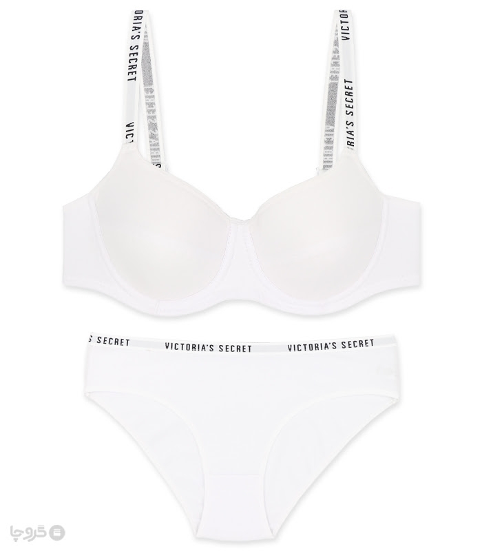 ست شورت و سوتین کاپدار نخی فنردار Vanessa Secret ونسا سکرت کد 501 طرح Victoria's Secret