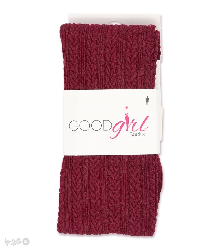 جوراب شلواری بافت برجسته Good Girl گود گرل کد 700 طرح خوشه گندم
