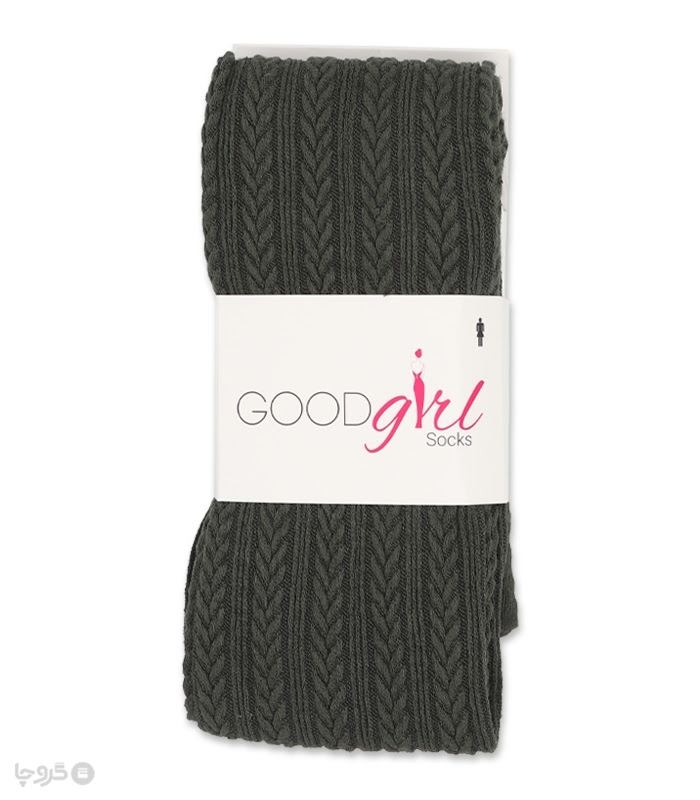 جوراب شلواری بافت برجسته Good Girl گود گرل کد 700 طرح خوشه گندم