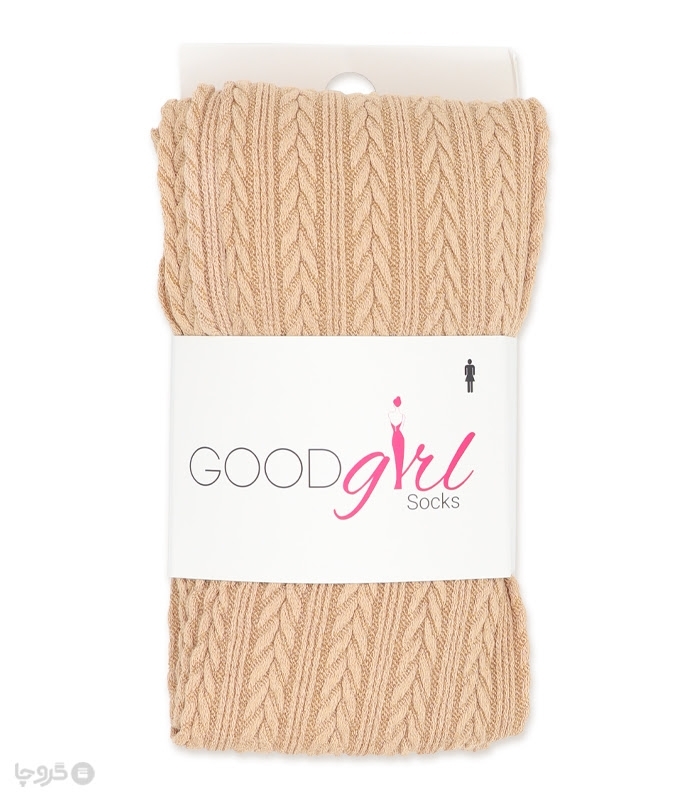 جوراب شلواری بافت برجسته Good Girl گود گرل کد 700 طرح خوشه گندم