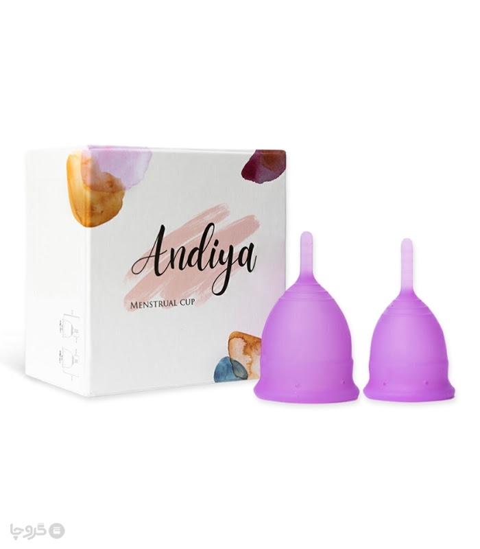 کاپ قاعدگی Andiya آندیا مدل Double - بسته دو عددی