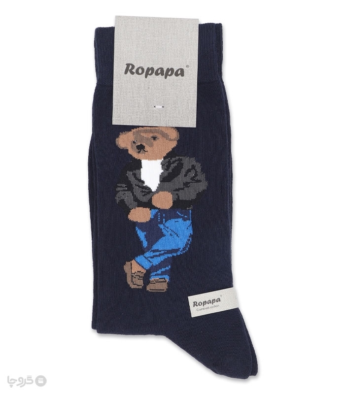 جوراب ساقدار Ropapa روپاپا طرح Teddy