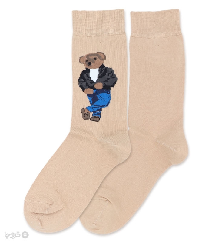 جوراب ساقدار Ropapa روپاپا طرح Teddy