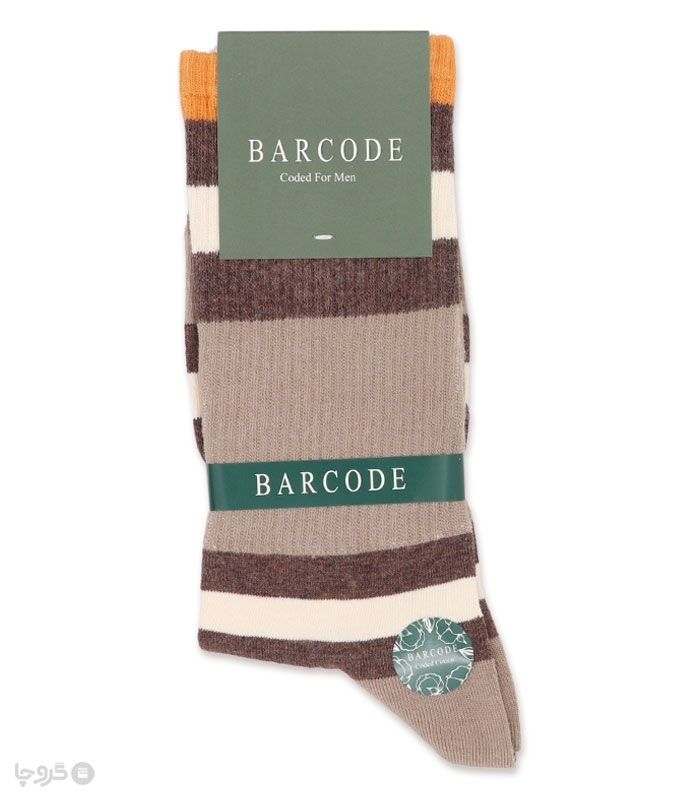 جوراب ساقدار کش انگلیسی Barcode بارکد طرح رینگی سه خط