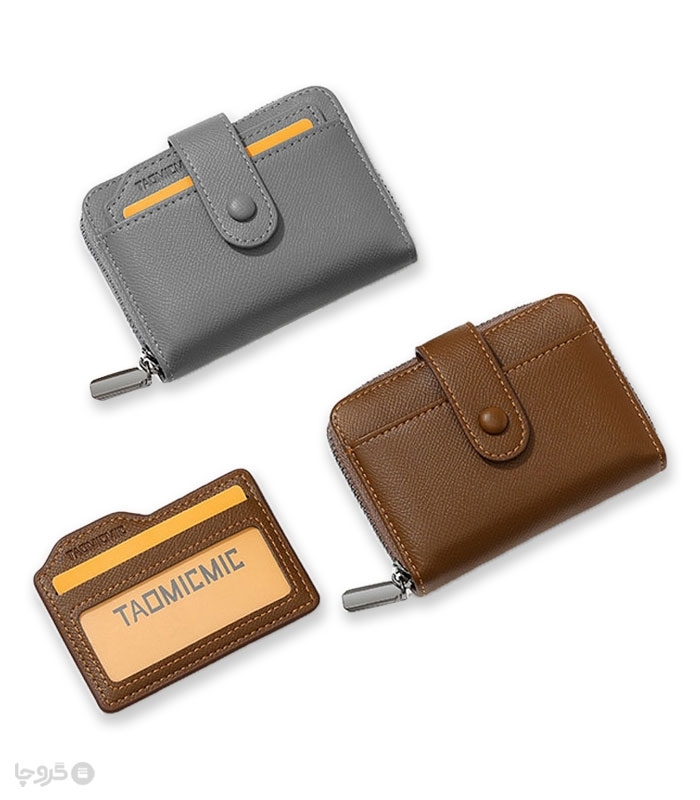 کیف پول و جاکارتی مردانه زیپ دار Taomicmic تائومیک میک کد S3112
