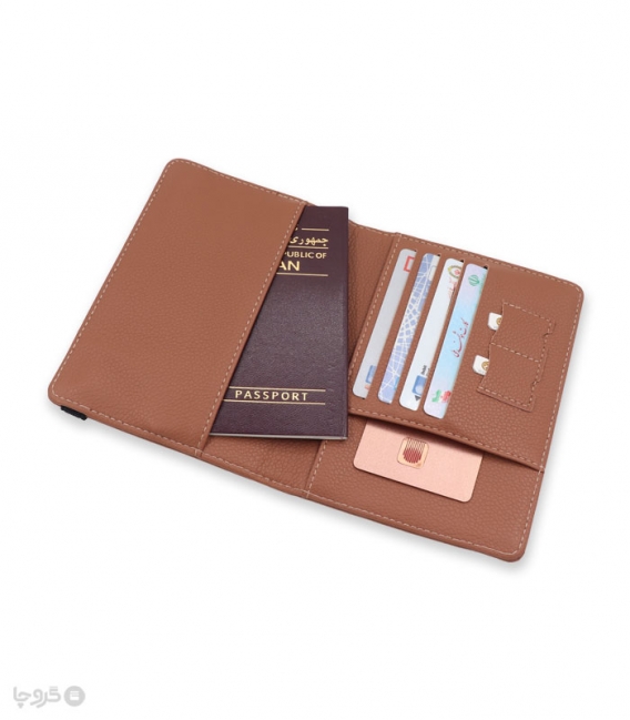 کیف پاسپورت و مدارک تاشو کش دار ضد سرقت Taomicmic تائومیک میک