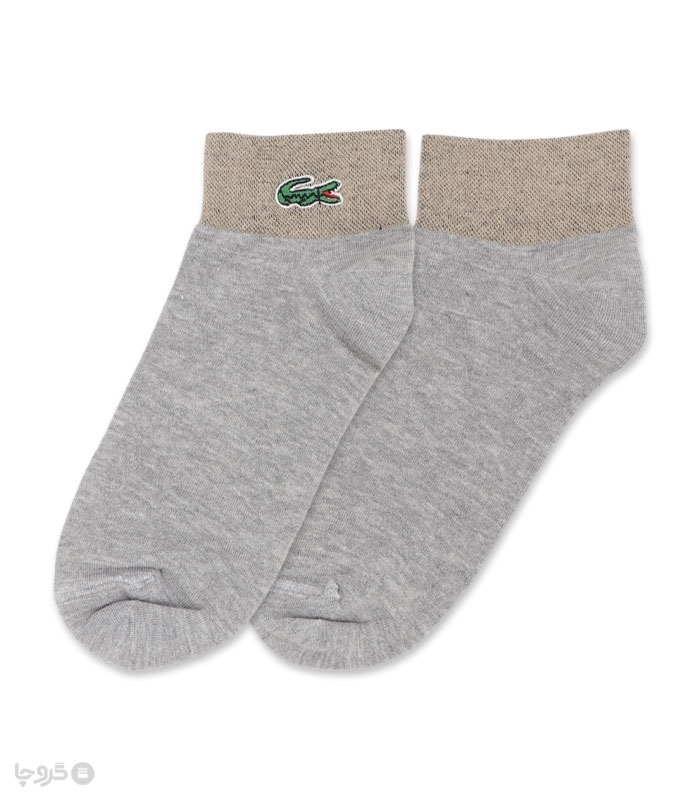 جوراب مچی گلدوزی کد 100021 طرح Lacoste