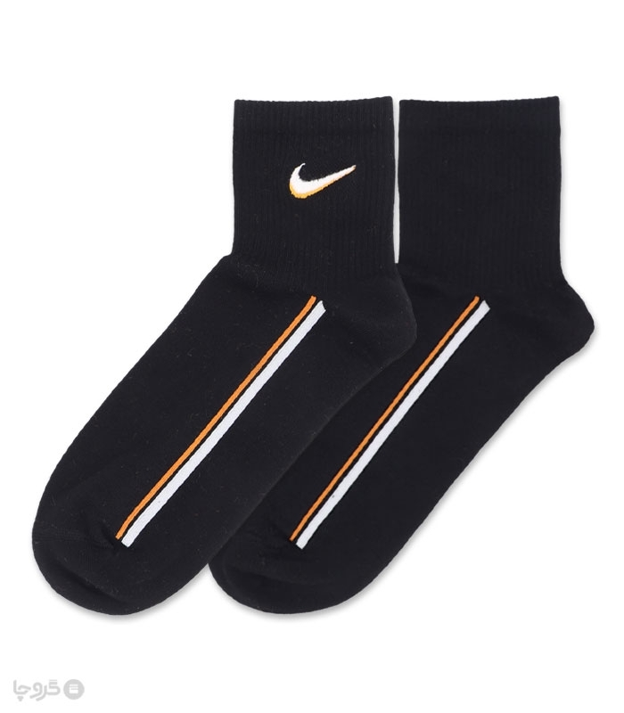جوراب نیم ساق گلدوزی کد 80003 طرح Nike