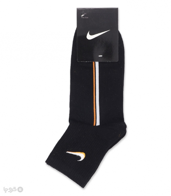 جوراب نیم ساق گلدوزی کد 80003 طرح Nike