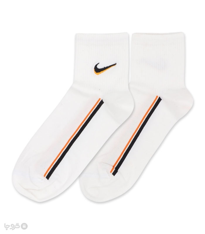 جوراب نیم ساق گلدوزی کد 80003 طرح Nike
