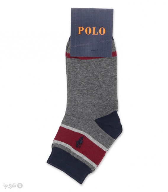 جوراب نیم ساق گلدوزی کد 40005 طرح Polo