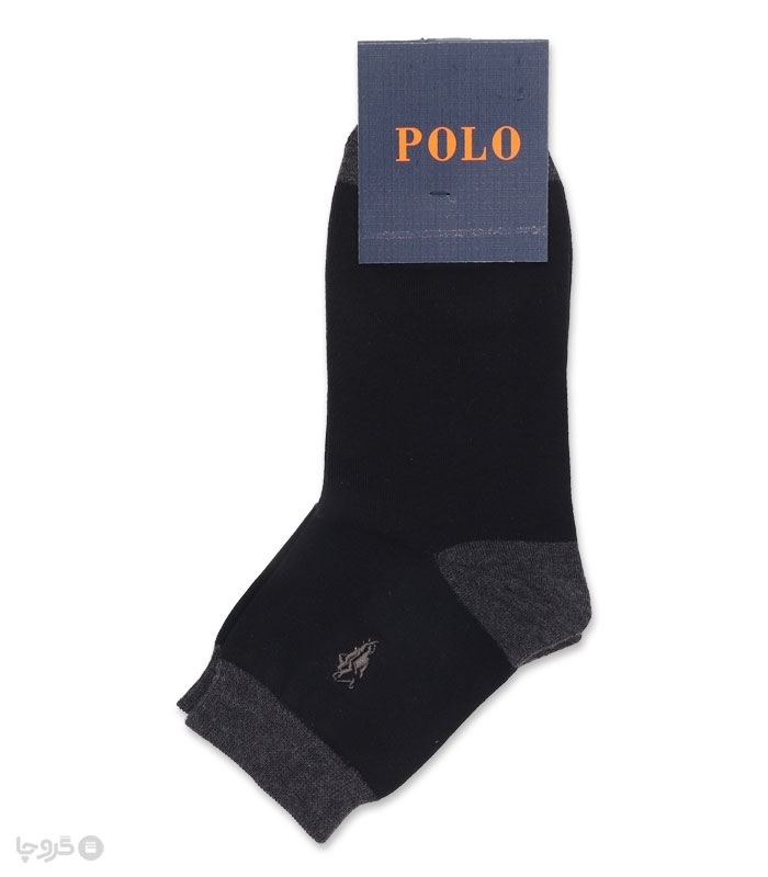جوراب نیم ساق گلدوزی کد 40009 طرح Polo