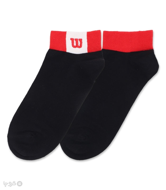 جوراب مچی گلدوزی کد 60014 طرح Wilson