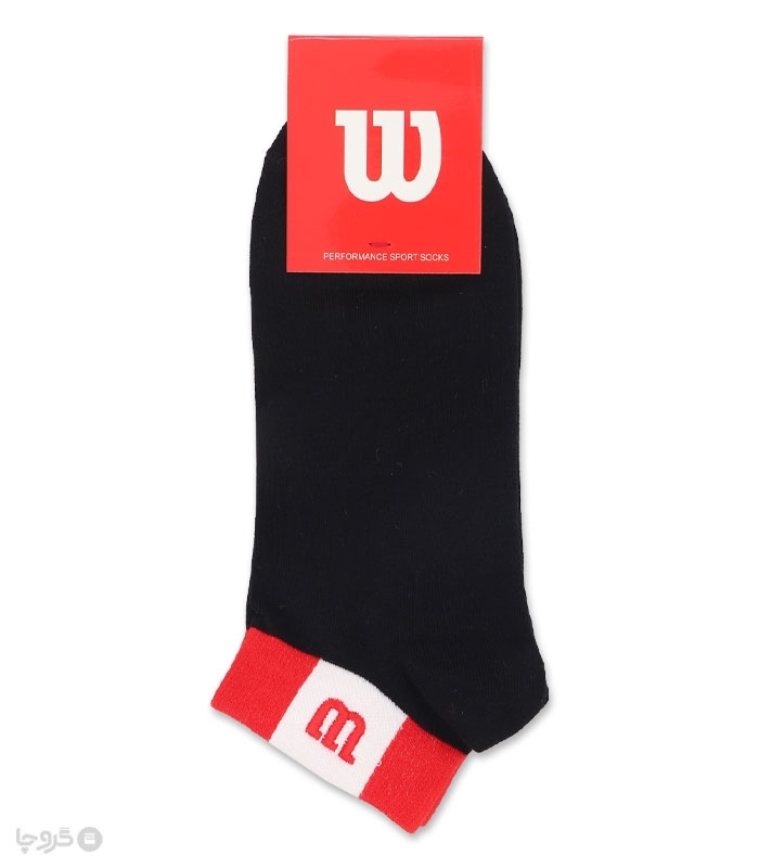 جوراب مچی گلدوزی کد 60014 طرح Wilson