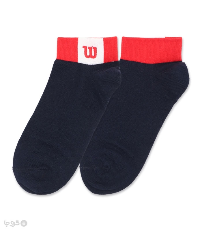 جوراب مچی گلدوزی کد 60014 طرح Wilson