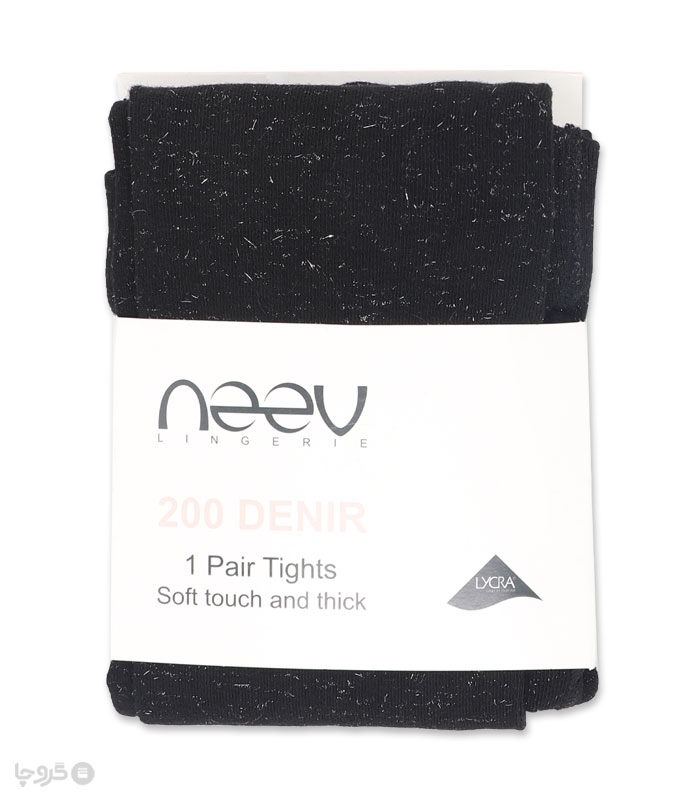 جوراب شلواری نخی لمه‌ای Neev نیو کد 9303 ضخامت 200
