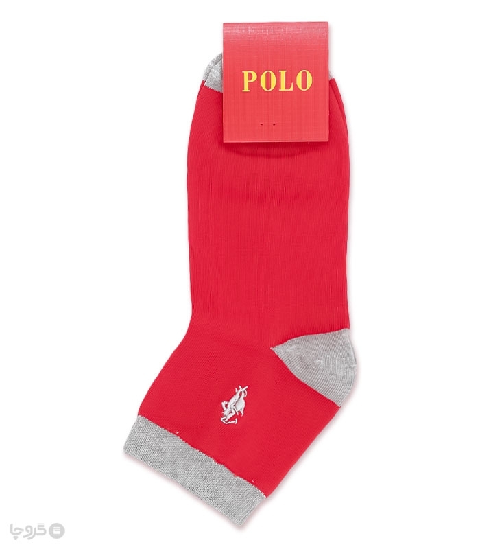 جوراب نیم ساق گلدوزی کد 80005 طرح Polo