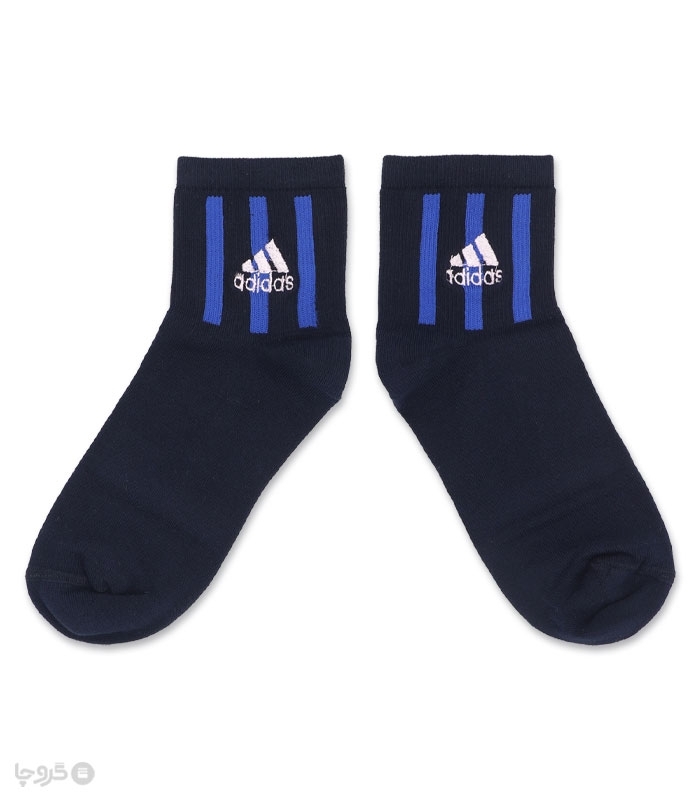 جوراب نیم ساق گلدوزی کد 80002 طرح Adidas