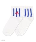 جوراب نیم ساق گلدوزی کد 80002 طرح Adidas