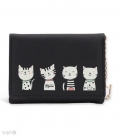 کیف پول دخترانه تاشو دکمه دار Taomicmic تائومیک میک طرح گربه های بامزه