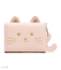کیف پول دخترانه تاشو دکمه دار Taomicmic تائومیک میک طرح گربه گوش دار