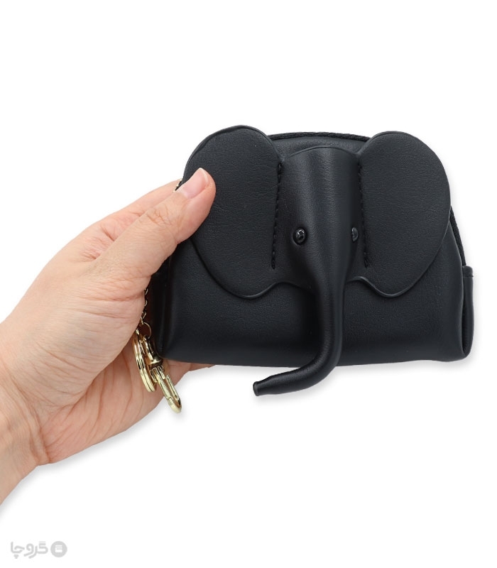 کیف پول دخترانه زیپ دار Taomicmic تائومیک میک کد Y8909 طرح برجسته فیل