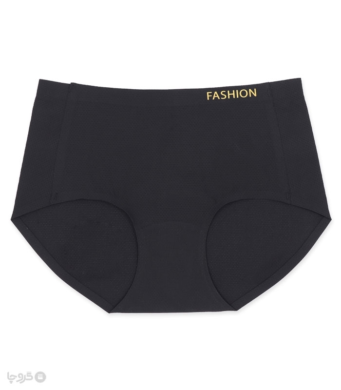 شورت زنانه اسلیپ لیزری سوزنی کد 8750 طرح نوشته Fashion