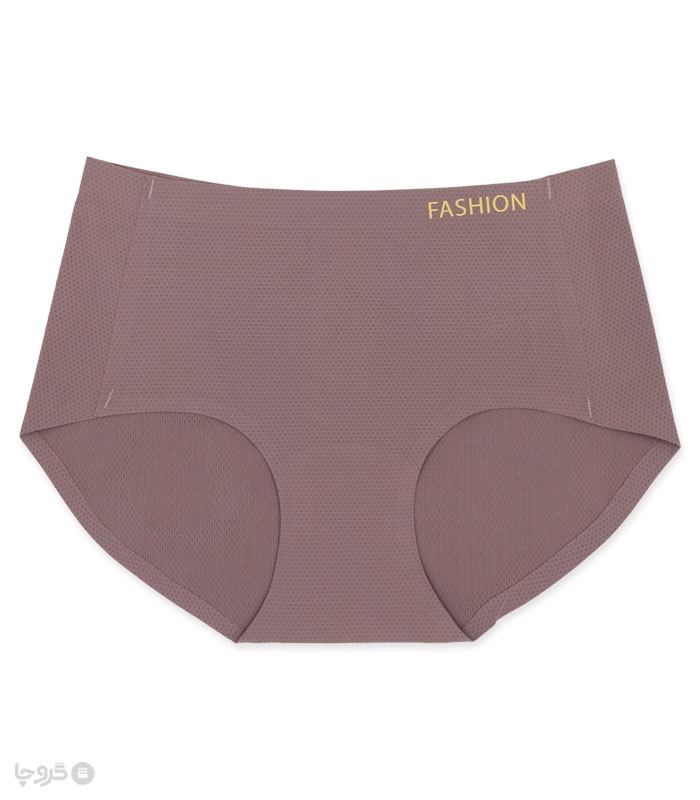 شورت زنانه اسلیپ لیزری سوزنی کد 8750 طرح نوشته Fashion