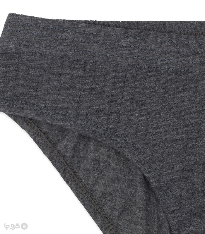 پک شورت اسلیپ نخی سوزن خالی ملانژ کمر لیفه‌ای نیکوتن پوش کد 3209 - بسته 3 عددی