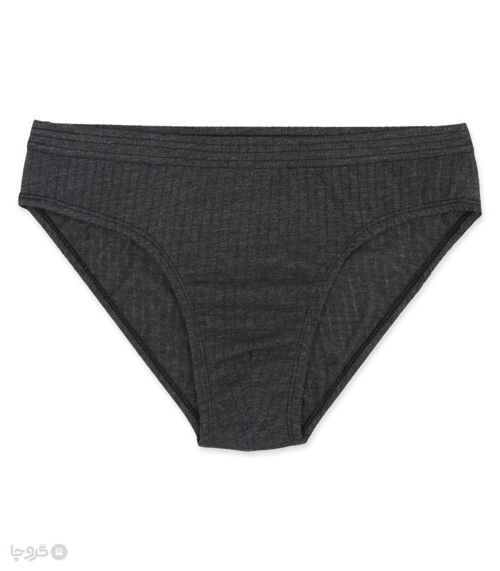 پک شورت اسلیپ نخی سوزن خالی ملانژ کمر لیفه‌ای نیکوتن پوش کد 3209 - بسته 3 عددی