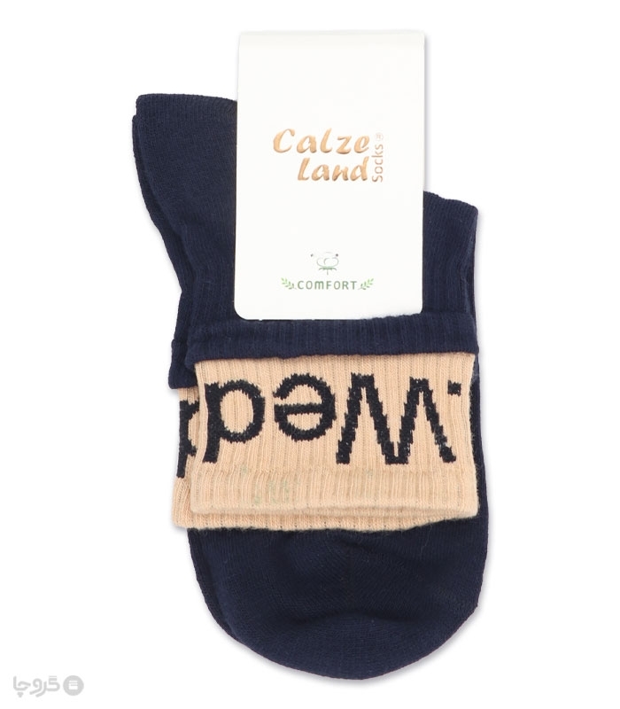 جوراب نیم ساق کش انگلیسی Calze Land کالزی لند طرح ایام هفته