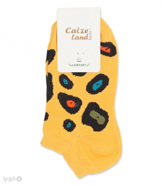 جوراب مچی Calze Land کالزی لند طرح پلنگی رنگی