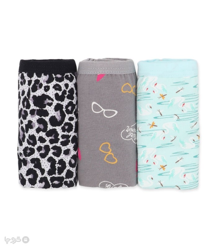 پک شورت زنانه اسلیپ نخی Adak آداک کد 138 طرح میکس 112 - بسته 3 عددی