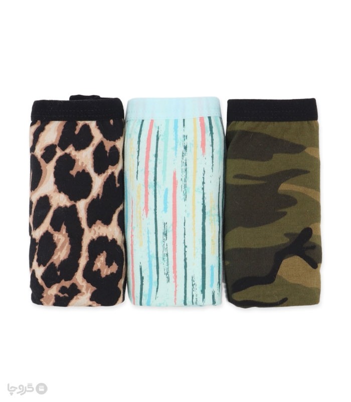 پک شورت زنانه اسلیپ نخی Adak آداک کد 138 طرح میکس 112 - بسته 3 عددی