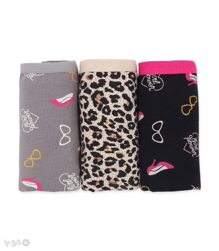 پک شورت زنانه اسلیپ نخی Adak آداک کد 138 طرح میکس 112 - بسته 3 عددی