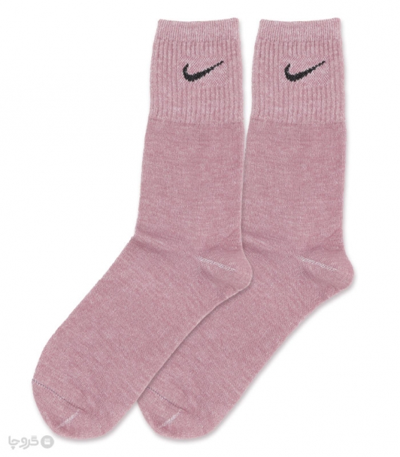 جوراب ساقدار کش انگلیسی طرح Nike طیف بنفش