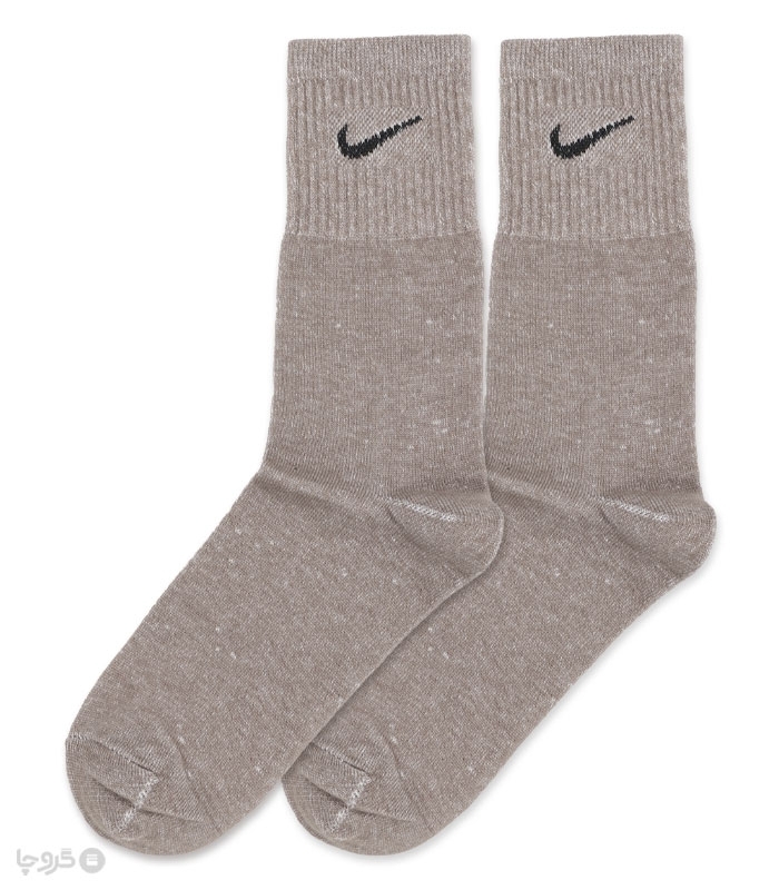 جوراب ساقدار کش انگلیسی طرح Nike طیف قهوه‌ای 