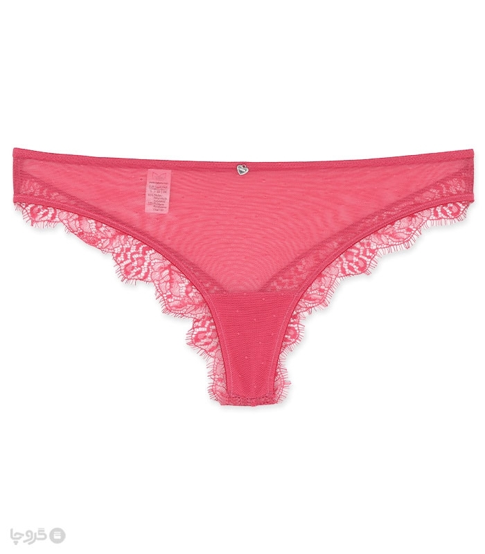 شورت زنانه اسلیپ حریر و دانتل Neev نیو کد 832 گلبهی تیره Velvet