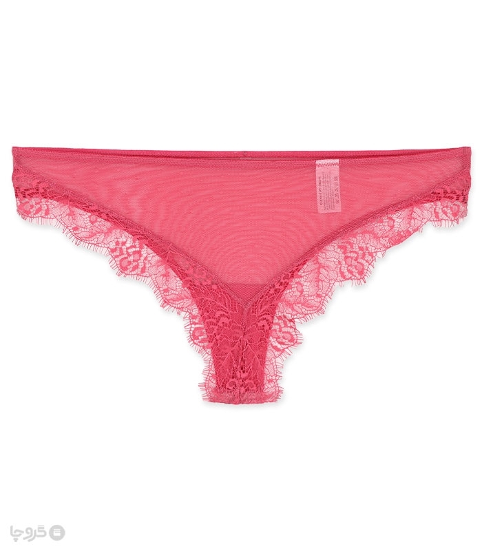 شورت زنانه اسلیپ حریر و دانتل Neev نیو کد 832 گلبهی تیره Velvet