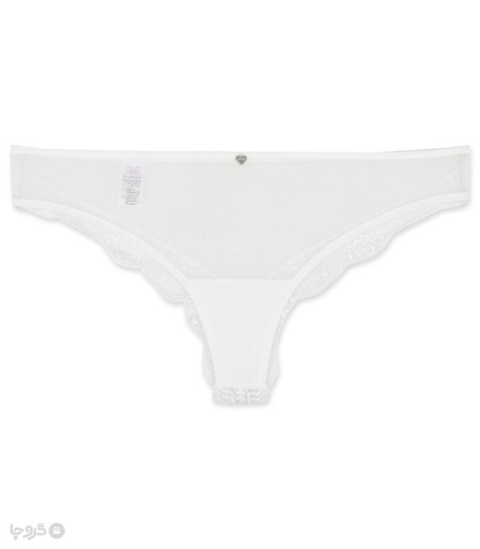 شورت زنانه اسلیپ حریر و دانتل Neev نیو کد 832 سفید White