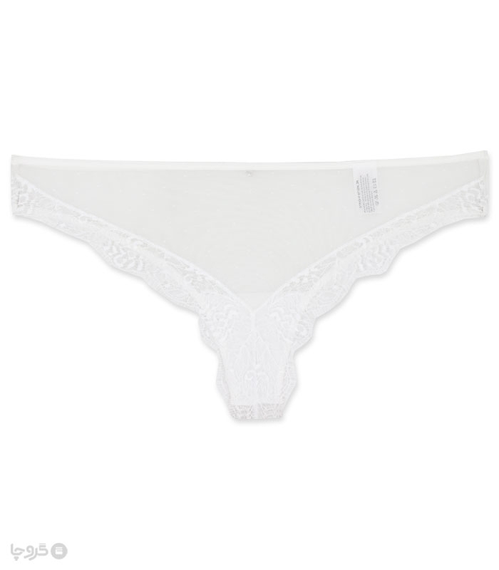شورت زنانه اسلیپ حریر و دانتل Neev نیو کد 832 سفید White