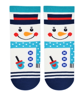 جوراب نیم ساق Coco & Hana طرح آدم برفی