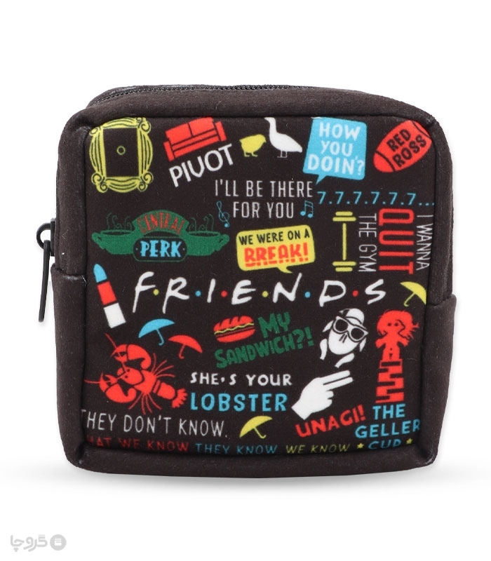 کیف نظم دهنده Hippo هیپو ابعاد 13×13 کد 102 طرح Friends