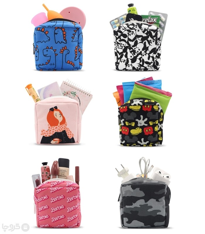 کیف نظم دهنده Hippo هیپو ابعاد 13×13 کد 102 طرح Girl Pwr
